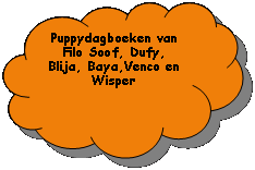 Gereserveerd: Puppydagboeken van Filo Soof, Dufy, Blija, Baya,Venco en Wisper