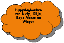Gereserveerd: Puppydagboeken van Dufy, Blija, Baya,Venco en Wisper